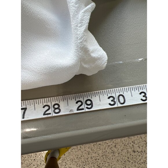 Hanita Sequin Runaway Button Down Shirt Blouse Women M White Embellished Preppy - Picture 8 of 9